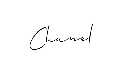 chanel in cursive|Chanel name.